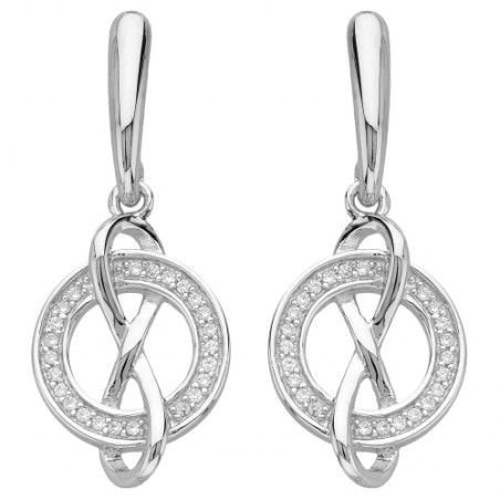 Boucles d'oreilles Argent et oxydes de zirconium
