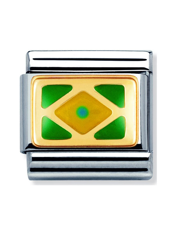 Maillon Nomination classic drapeau Brésil