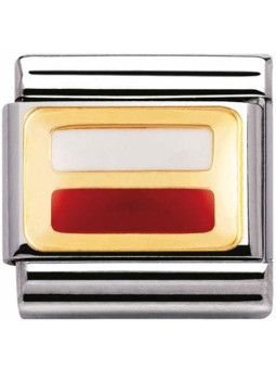 Maillon Nomination classic drapeau Pologne