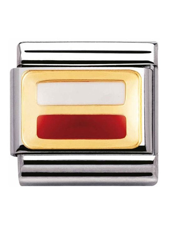 Maillon Nomination classic drapeau Pologne