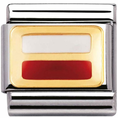 Maillon Nomination classic drapeau Pologne