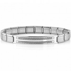 Bracelet Nomination acier et cable
