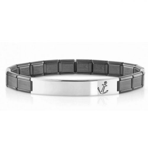 Bracelet Nomination acier satiné avec motif ancre