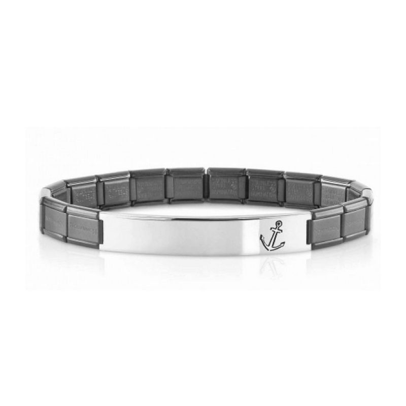 Bracelet Nomination acier satiné avec motif ancre