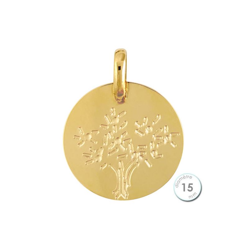 Pendentif Or jaune arbre de vie