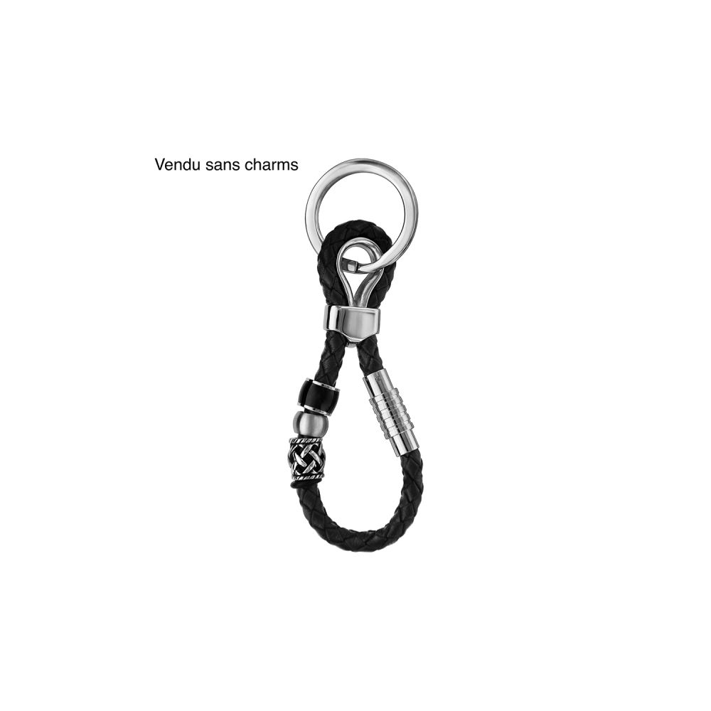 Porte Clé Mousqueton Cuir Homme