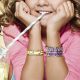 Bracelet manchette miss Les Georgettes motif nid d'abeille finition Or rose 