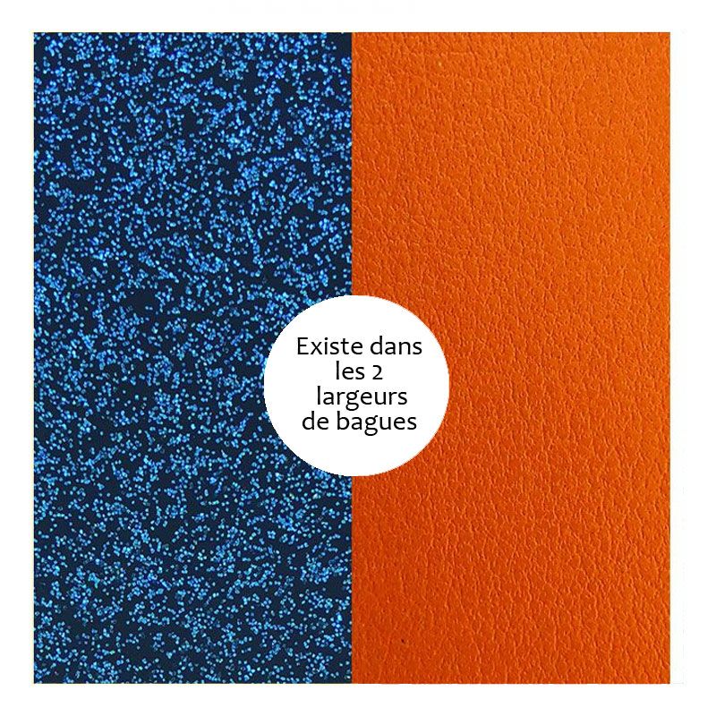 Vinyle de bague reversible les Georgettes glitter bleu/abricot