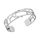 Coffret bracelet manchette Les Georgettes + 3 cuirs réversible finition Argent small