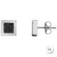 Boucles d'oreilles Phebus homme acier et carbone
