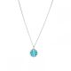 Collier femme Les Georgettes les Clipsables finition Argent motif ruban et cuir reversible