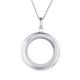 Collier femme Les Georgettes les Clipsables finition Argent motif ruban et cuir reversible
