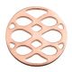 Collier femme Les Georgettes les Clipsables finition Or rose motif infini et cuir reversible