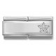 Maillon Nomination classic double Plaque étoile en Argent