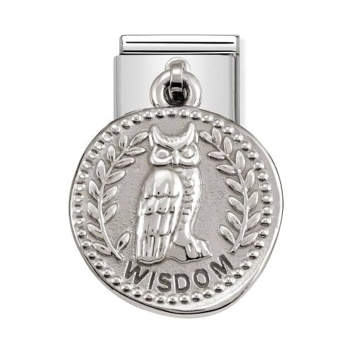 Maillon Nomination classic charms hibou en Argent