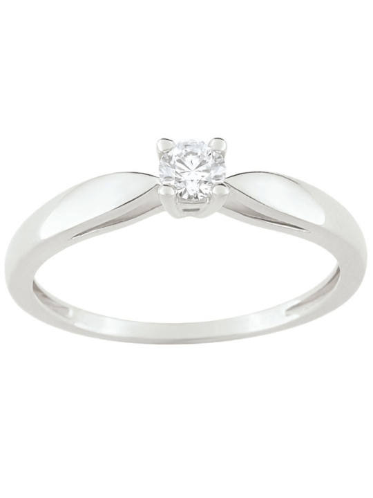 Bague solitaire Or et Diamant