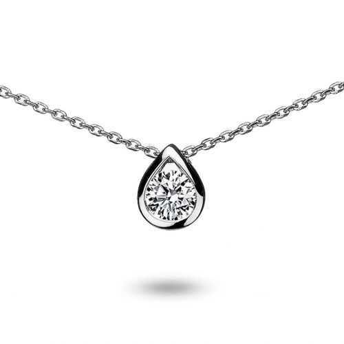 Collier Or blanc et Diamant