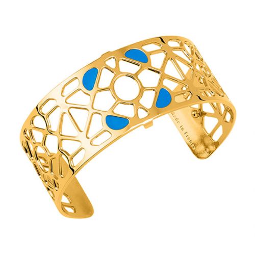 Bracelet manchette Les Georgettes motif bora bora finition Or jaune medium