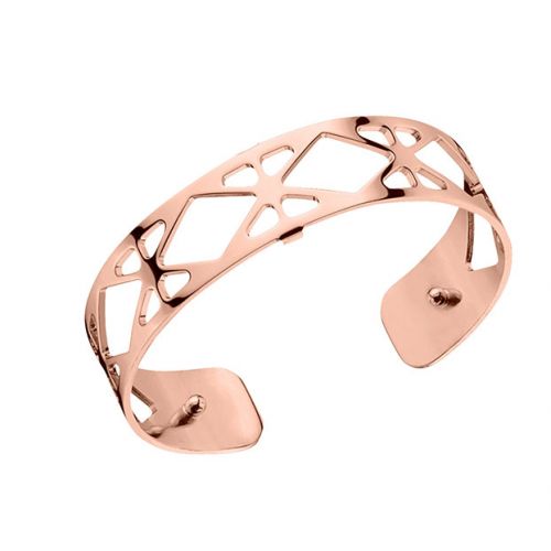 Bracelet manchette Les Georgettes motif resille finition Or rose small