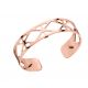 Bracelet manchette Les Georgettes motif resille finition Or rose small
