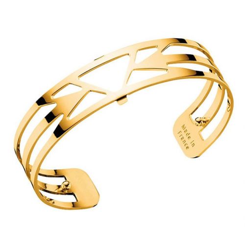 Bracelet manchette Les Georgettes motif ibiza finition Or jaune small