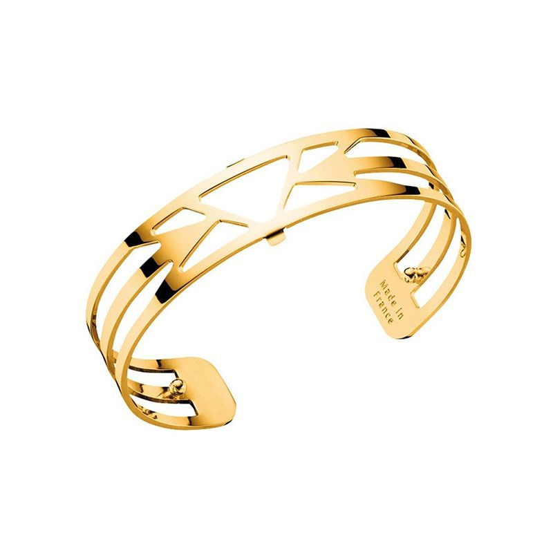Bracelet manchette Les Georgettes motif ibiza finition Or jaune small