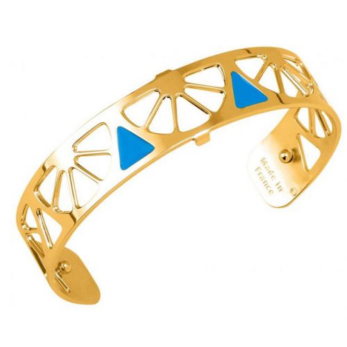 Bracelet manchette Les Georgettes motif sunrise finition Or jaune small