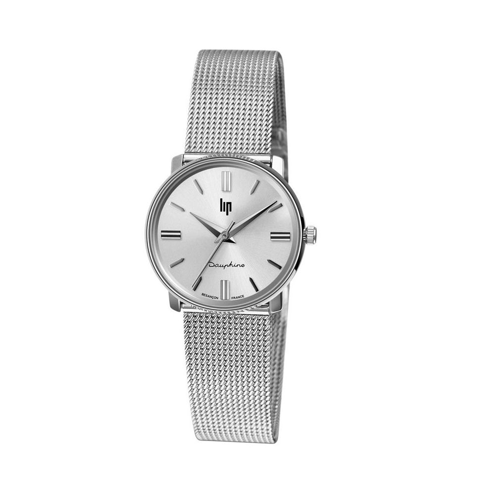 Montre femme Lip Dauphine acier petit diamètre