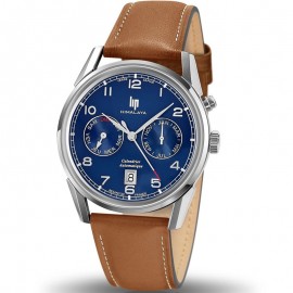 Montre homme Lip Himalaya automatique cuir marron 