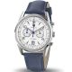 Montre homme Lip Himalaya chrono bracelet cuir bleu 