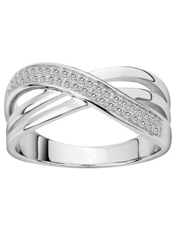 Bague Argent et oxydes de zirconium Phebus and Co