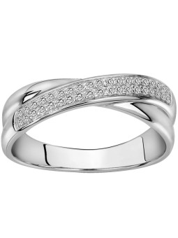 Bague Argent et oxydes de zirconium Phebus and Co