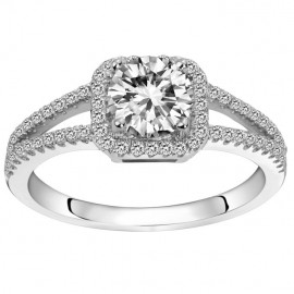 Bague solitaire Argent et oxydes de zirconium Phebus and Co