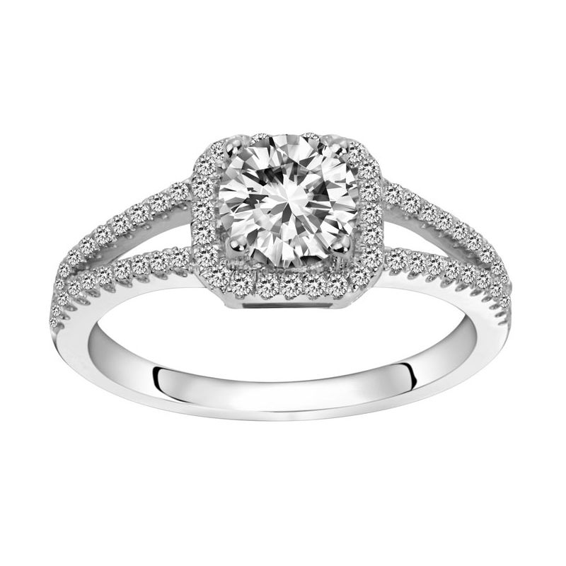 Bague solitaire Argent et oxydes de zirconium Phebus and Co