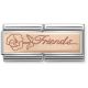 Maillon Nomination classic double Or rose Friend