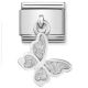 Maillon Nomination classic charms papillon glitter en Argent 