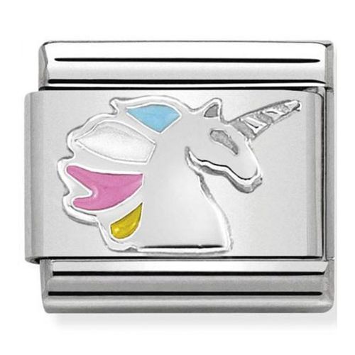Maillon Nomination classic licorne en Argent