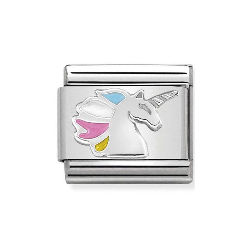Maillon Nomination classic licorne en Argent