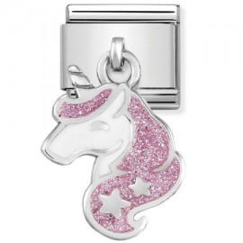 Maillon Nomination classic charms papillon glitter en Argent 