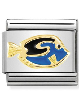 Maillon Nomination classic poisson chirurgien en Or