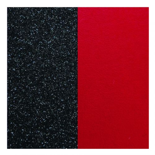 Cuir reversible les Georgettes paillettes noires/ rouge