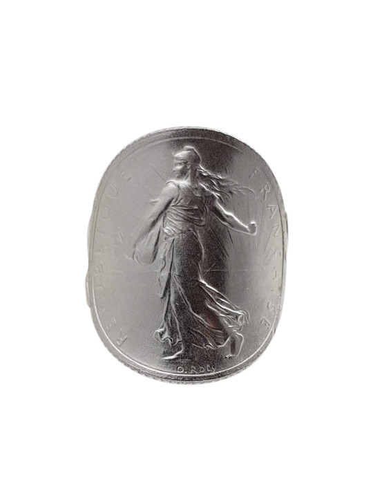 Bague pièce Argent 1 Franc