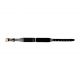 Bracelet de montre Les Georgettes coutures réversible Noir vernis / Violine largeur 14 mm