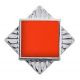 Clip manchette couture Les Georgettes corail 14 mm Argenté