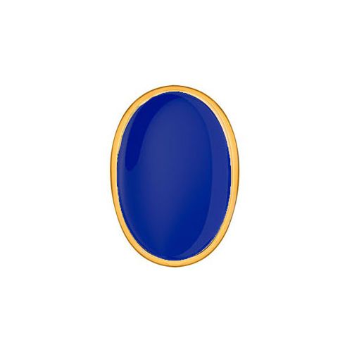 Clip manchette couture Les Georgettes bleu 40 mm finition doré jaune