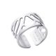 Bague Les Georgettes motif poissons finition argent