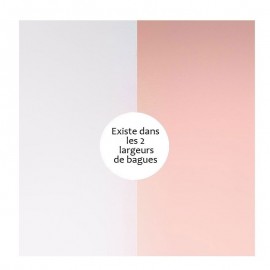 Vinyle de bague reversible les Georgettes gris/rose clair