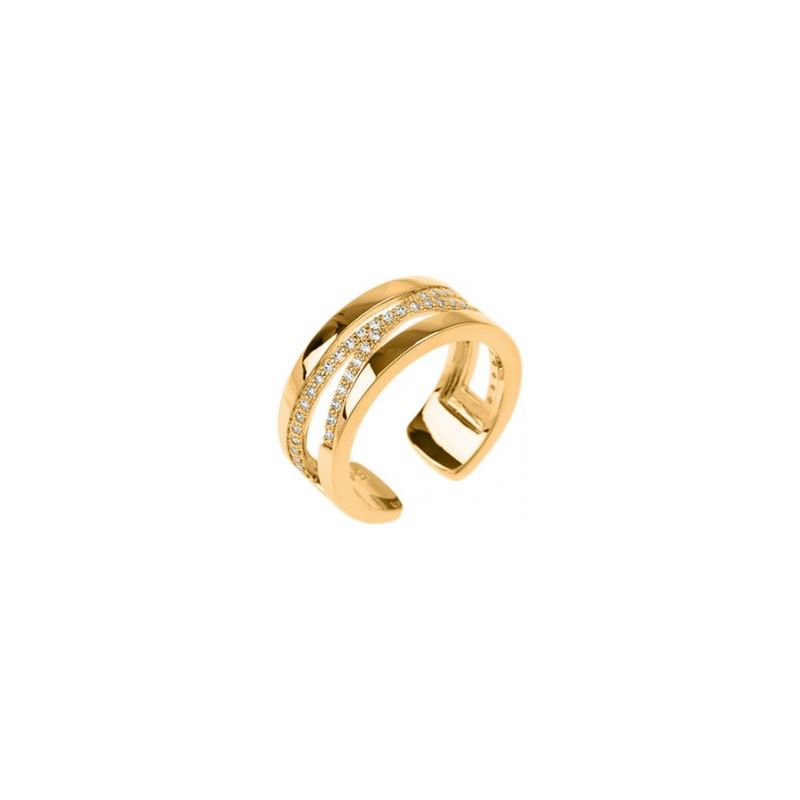 Bague Les Georgettes précieuses motif liens finition Or jaune 8 mm