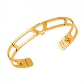 Bracelet manchette Les Georgettes motif ibiza 8 mm finition Or jaune