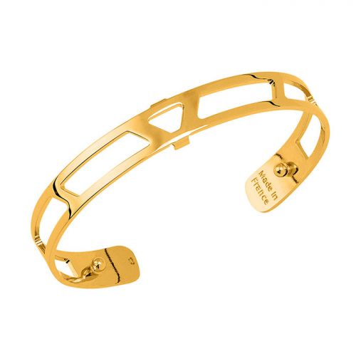  Bracelet manchette Les Georgettes motif ibiza 8 mm finition Or jaune